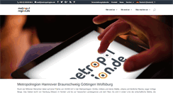 Desktop Screenshot of metropolregion.de